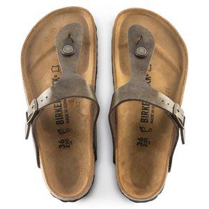 NEW Birkenstock Gizeh Birko-Flor® Sandals in golden brown EU 36 regular fit